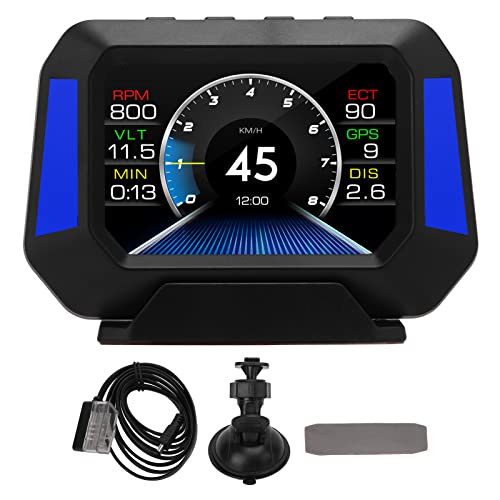 DISPLAY HUD AUTO GPS OBD2 tachimetro monitor tensione per guida veicolo