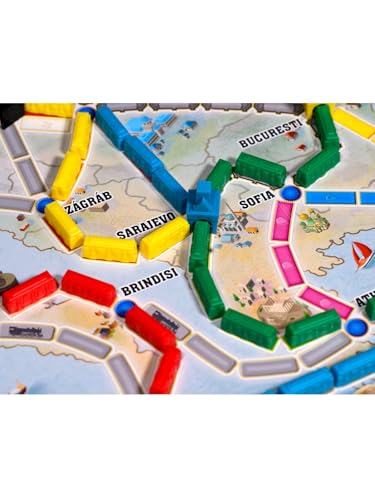 Image of Asmodee Ticket to Ride Europe Board Game (2026 Refresh) - Classic Train Adventure Strategy Game for Families and Adults, Ages 8+, 2-5 Players, 30-60 Minute Playtime