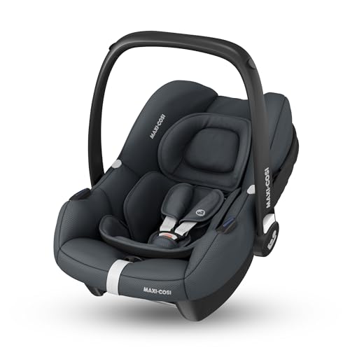 Maxi-Cosi CabrioFix i-Size Baby Car Seat 012 Months Max. 12kg Lightweight Car Seat Newborn (3.2kg) Large Sun Canopy Extra Padded Seat Fits Most Maxi-Cosi Pushchairs Essential Graphite