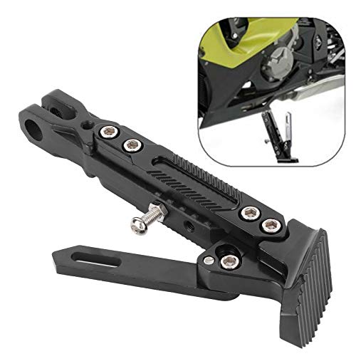 Béquille de moto Aukson, support latéral de moto universel, support de béquille de jambe de stationnement réglable, support de trépied noir