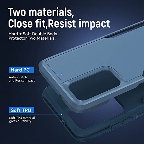 Image of for Samsung Galaxy A03S Case with HD Screen Protector, Blue