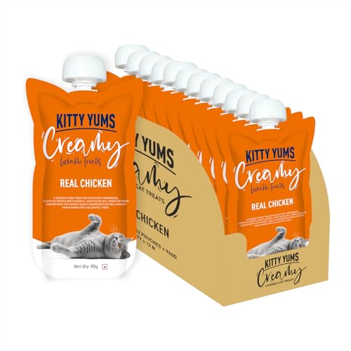 Kitty yums Creamy Lickable Real Chicken Cat Treat 960g Pack(80g X 12) (B0DBHNSNDK) Amazon Price History, Amazon Price Tracker