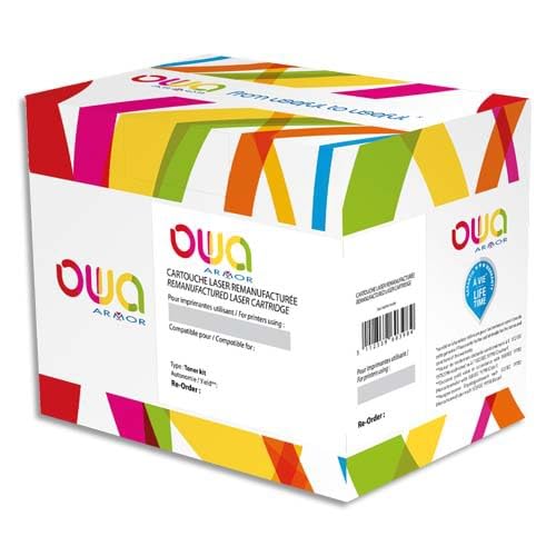 OWA K16047OW Tambour Remanufacturé pour HP CF 219 A, Canon 049, Standard, Noir