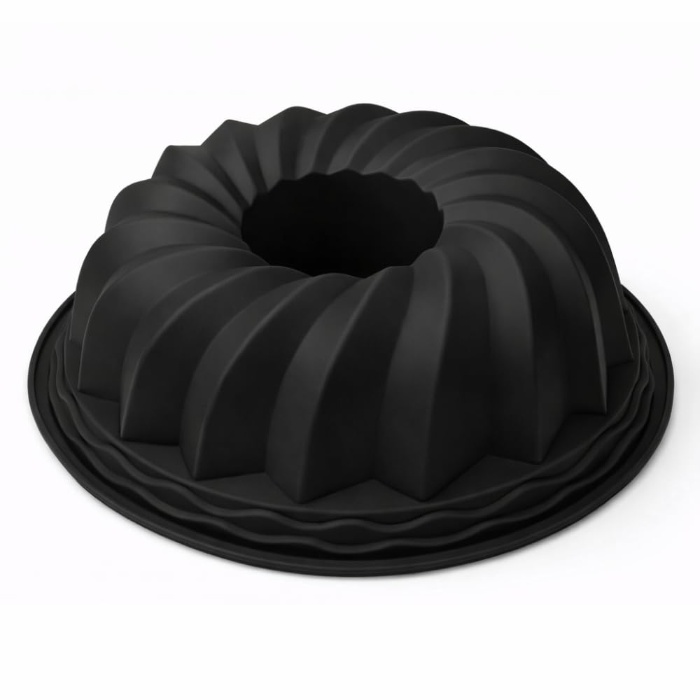 Forma de Silicone Para Bolo, Pudim, Cheesecake. Assadeira Flexível, Resistente ao Calor,