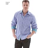 Simplicity Sewing Pattern 1544: Men's Shirt with Fabric Variations, Size, Paper, White, BB (44-46-48-50-52) - Image 6