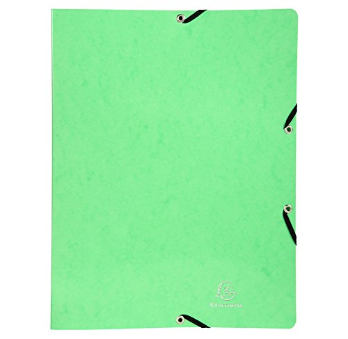 Lot de 20 Classeur IDERAMA, 2 anneaux 15mm, carte lustrée pelliculée, coloris vert anis