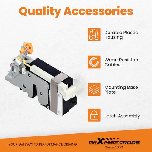 Image of maXpeedingrods 931318, DLA1362, DLA639 Front Left Door Lock Actuator, for Cadillac Escalade ESV EXT Chevy Avalanche Silverado GMC Sierra Yukon XL Replaces 931-318, 15110643, 15053681
