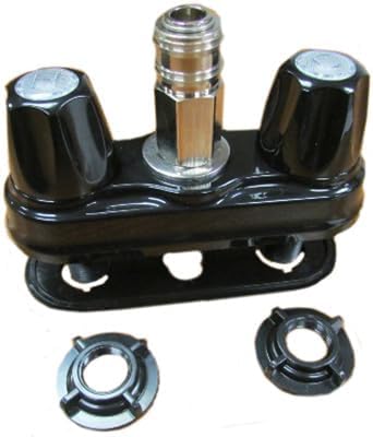 Outside - Faucet 4" On-Center - Quick Disconnect - Black