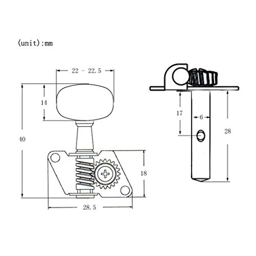 kesoto 6 Mécaniques Metal Machine Guitar Machine (3 Gauche 3 Droite) – Remplacement De La Clé De Réglage Des Cordes Pour… - Les Beatles, Paul McCartney, John Lennon, RIngo Starr, George Harrison kesoto 6 Mécaniques Metal Machine Guitar Machine (3 Gauche 3 Droite) - Remplacement De La Clé De Réglage Des Cordes Pour… – Image 7
