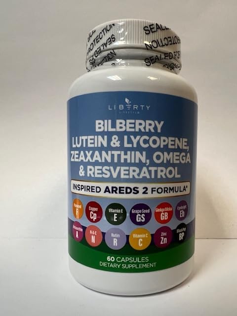 Miniatura 2 de Vitaminas para la salud ocular con arándano 6000 mg de luteína y zeaxantina 40 mg de licopeno 40 mg de resveratrol 3000 mg extracto de semilla de