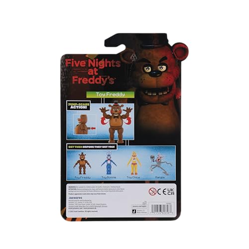 Five Nights at Freddy’s Toy Freddy - 5-Inch Articulated Figure with Jumpscare Feature and Glow-In-The-Dark Eyes - Image 4