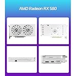 MOUGOL AMD Radeon RX 580 8GB Video Graphics Card with 256 Bit GDDR5 PCI Express x 16 3.0 Equipped with Freeze Dual Fans for Working Gaming GPU - Image 2