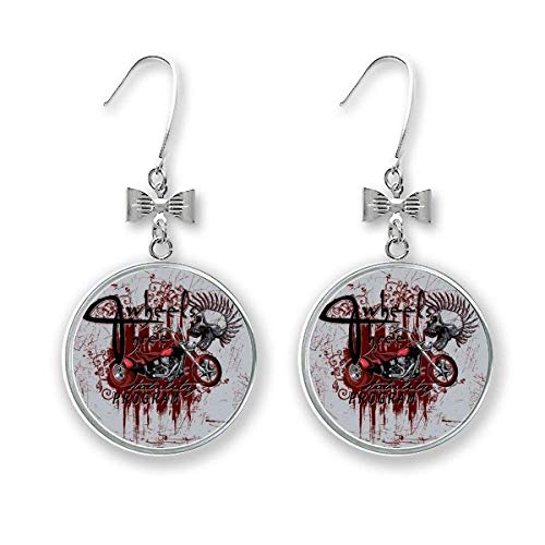 Boucles d'oreilles squelette graffiti street culture - Bijou d'oreille unisexe punk