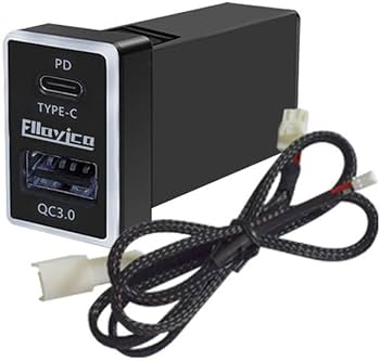 Amazon | TOYOTA トヨタ車系用USB充電器 QC3.0 PD 急速充電USBポート