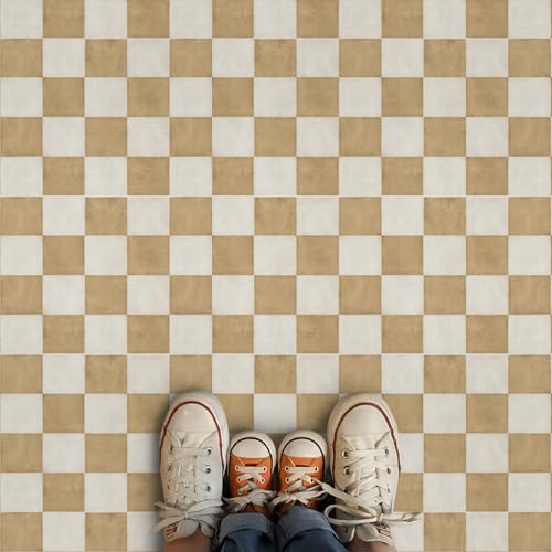 Alwayspon 12x12inchx10Pcs Peel and Stick Floor Tiles, Waterproof Non-Slip Vinyl