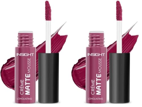 Image of INSIGHT Creme Matte Mousse | Velvety Texture | Soft Matte Finish | Infused with Squalane | Lightweight & Long-Lasting Formula | Butter Cup - 6.5 g (Pack of 2)