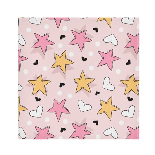 Set de 6 Servilletas de Tela Estrellas Cute 20x20 in miniatura 1