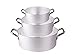 IRPot- SET 3 PZ CASSERUOLE BASSE 2 MANICI PCMX06 AGNELLI ( 24 + 28 + 32 CM )
