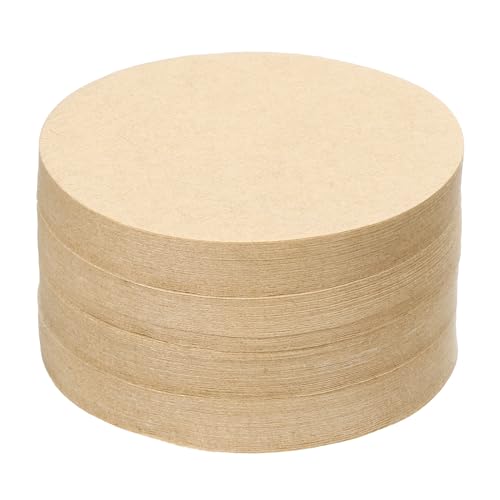Sourcing Map 600 Filtros De Café, Filtro De Papel Redondo Desechable De 53 Mm, Natural, Para Uso En Casa Y Oficina, Cafetera De Goteo