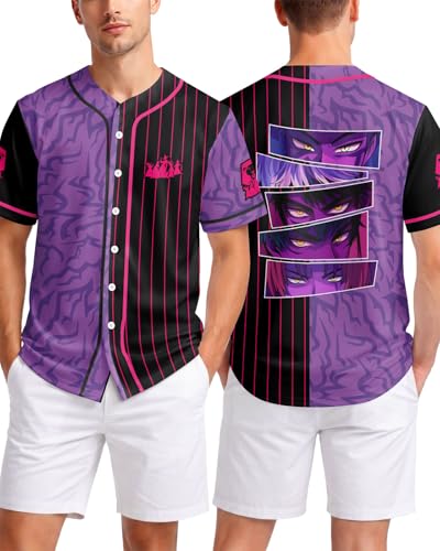 Image of 99TIMORO Fathers Holiday Graphic Baseball Jersey Shirts for Men and Women, Street Wear Funny Short Sleeve Top, Summer