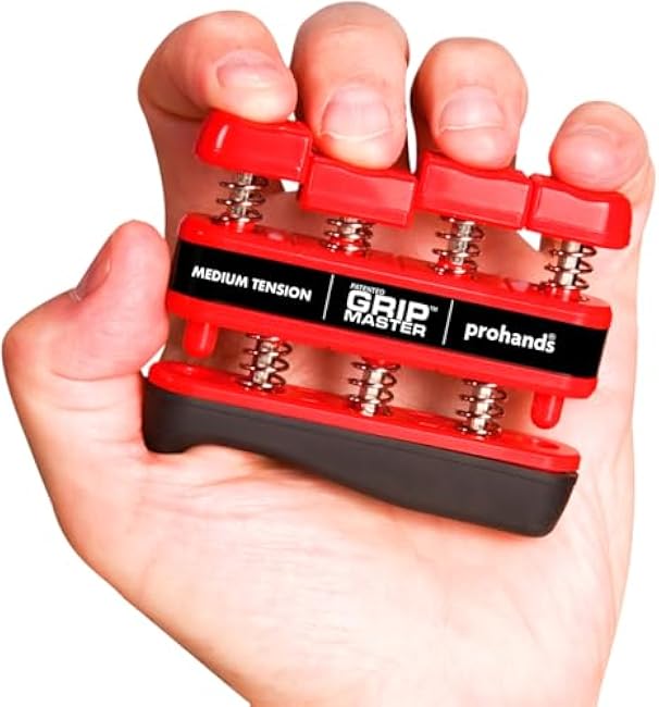 Gripmaster Hand Exerciser, Finger Exerciser (Hand Grip Strengthener), Spring-Loaded, Finger-Piston System, Isolate & Exercise Each Finger