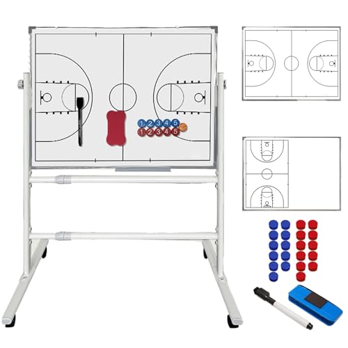 Tableau blanc double face effaçable à sec pour stratégie tactique sportive - 2