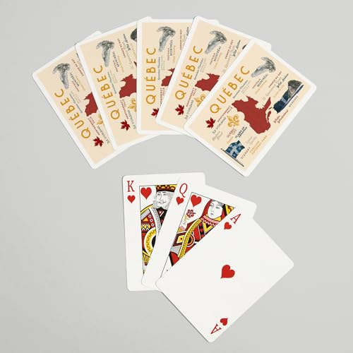 52 Naipes de Poker Quebec Canadá, Tipografía e Iconos miniatura 7