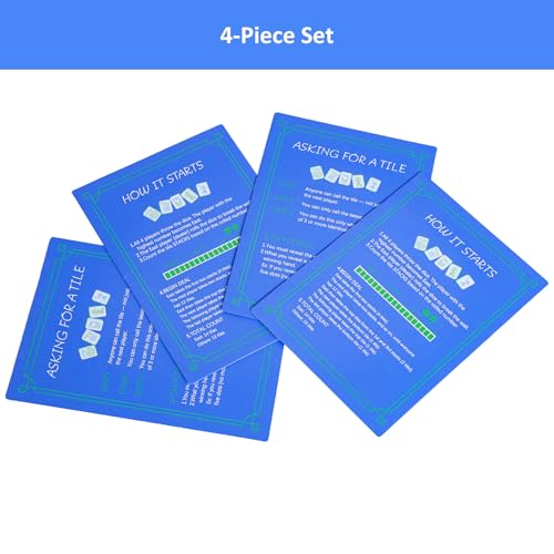 TIASUSAN Set Mezcladores Mahjong Impresos 4 Piezas miniatura 2
