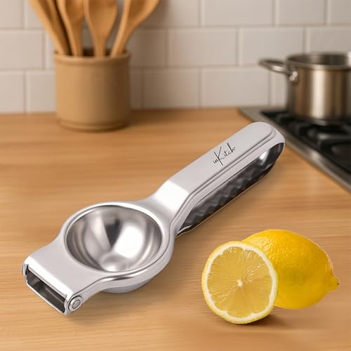 Image of Stainless Steel Lemon Squeezer | Manual Lemon Crusher & Juice Extractor | Nimbu Presser with Comfortable Handle | Durable Kitchen Tool