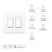 Kasa Smart Dimmer Switch 2-Gang HS220-2, Single Pole, Needs Neutral Wire, 2.4GHz Wi-Fi Light Switch Compatible with Alexa and Google Home, UL Certified, No Hub Required, White