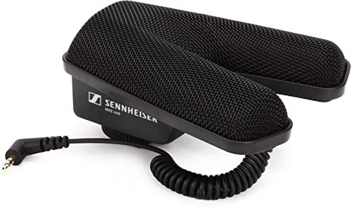 Sennheiser Professional MKE 440 Compact Stereo Shotgun Microphone with 3.5mm Connector for Cameras, 506258,Black