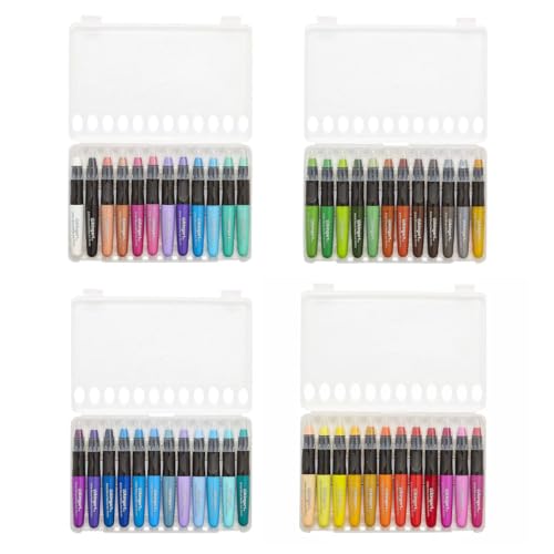 KINGART Mixed Media Gel Stick Crayons Multicolor Set of 48-Colors