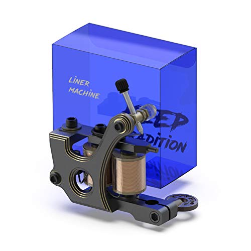 STIGMA Tattoo Machine CNC Carved from Italy Handmade Tattoo Coil Machine Gun 10 Wrap Coils for Liner