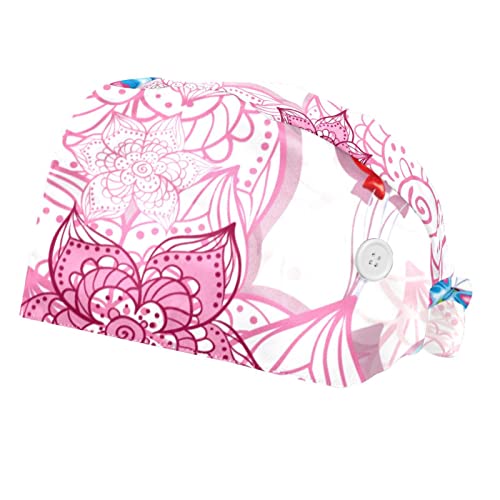 Chapeaux de Travail Parapluie Papillon Rouge Ajustables contre la Sueur