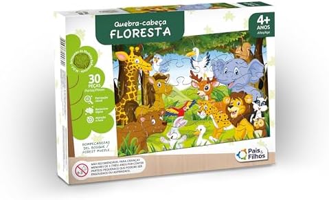 Pais & Filhos - Quebra-Cabeça Floresta 30 Peças