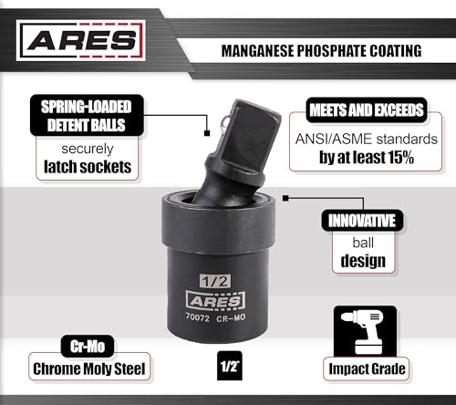 Image of ARES 70072 1 /2-inch Drive Impact Universal Joint