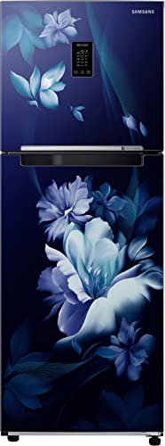 Image of Samsung 291L 2 Star Convertible 5 In 1 Curd Maestro Digital Inverter Frost-Free Double Door Refrigerator Appliance (RT34C4622UZ /HL,Midnight Blossom Blue