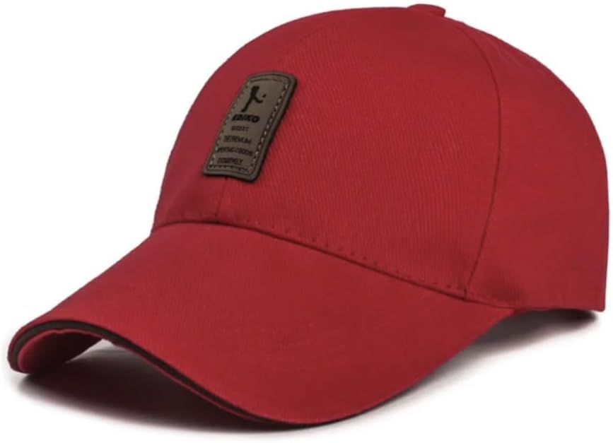 Sports Cap for Outdoor Activities and Sports in General Sun Hat Cap Men and Women Baseball Fishing Golf Hiking 4x4 (H-B-RED)