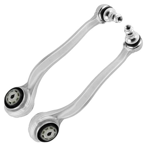 Image of Detroit Axle - RWD 8pc Front End Kit for Mercedes-Benz C300 C350e CLS450 E300 E450, 2 Lower Forward Control Arms w /Ball Joint 2 Sway Bar Links 4 Inner Outer Tie Rods Replacement