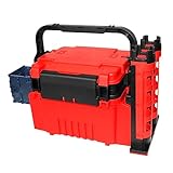 BUZHI フィッシングボックス トラベルフィッシングケースボックス ボトルホルダーとロッドスタンドチューブ付き