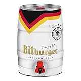 BITBURGER® Premium Pils | Partyfass mit Zapfhahn (1x 5l) | Hopfenbetonter Pilsgenuss | Aus Besten Hopfensorten | Nach Deutschem Reinheitsgebot Gebraut