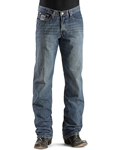 Cinch Men's White Label Relaxed Fit Jean, Medium Stone Wash, 35W x 30L2