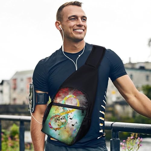 Mochila tipo Sling Bag para senderismo y uso casual miniatura 3