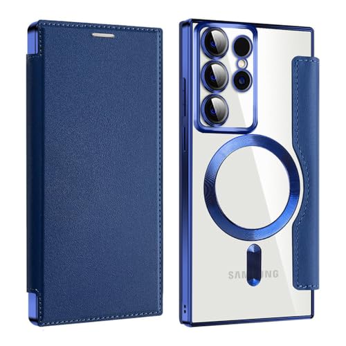 Coque Samsung S23 Ultra bleu foncé pour éliminer les rayures d'objectif