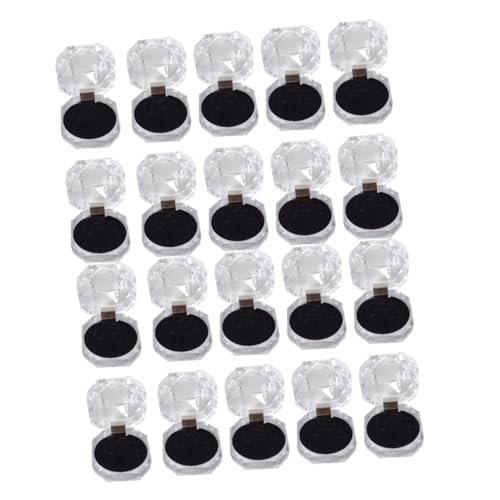 Yardenfun 20piezas Caja Joyería Octogonal Estuche Anillos Joyero Pequeño Expositor Anillos