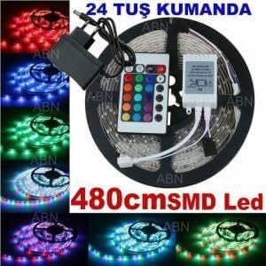 480cm uzaktan kumandal  renkli  erit Led 15 renk,Dayan kl  Silikon y zeyli i -D  Mekan Ayd nlatmas