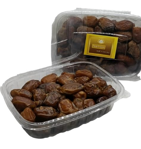 Pharaoh's Riches (الفراعنة) Dates - 550g Travel Pack - Fresh - Travel & Office Friendly تمور فاخرة - عبوة 550 جرام - حجم الوجبة الخفيفة - مصري طازج - مثالية للمكتب والسفر