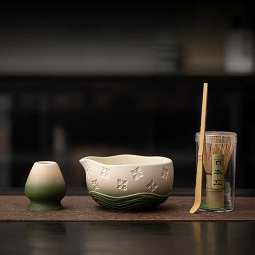 JIKANNOYA  Zbg matcha set  4_Zbg q bowl   S{ whisk ⤗  ȒP S p ceremony ̓ ̓ a 蕨 gift  