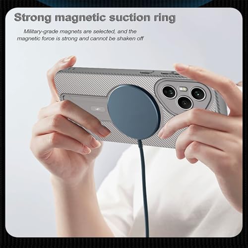 Coque Honor 400 Pro antichoc et compatible Magsafe grise