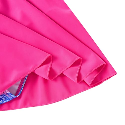Image of Yousie Girls Swimsuit One Piece Tropical Kids Bathing Suit Swimwear Adjustable Swim Dress 5-9 Years